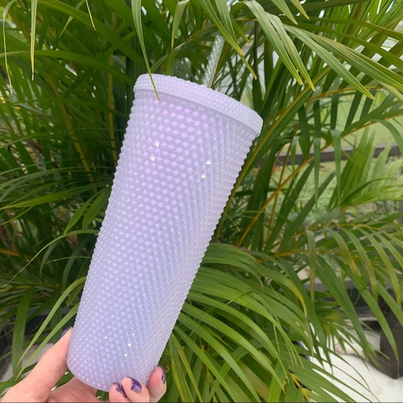 Starbucks Icy White Studded Cup Iridescent Lilac Tumbler Venti 24oz New 2022 - Picture 9 of 13